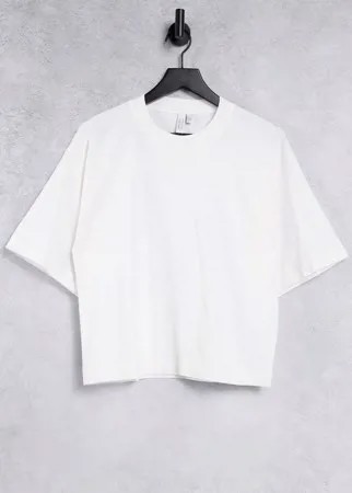 Белая oversized-футболка из органического хлопка & Other Stories-Белый