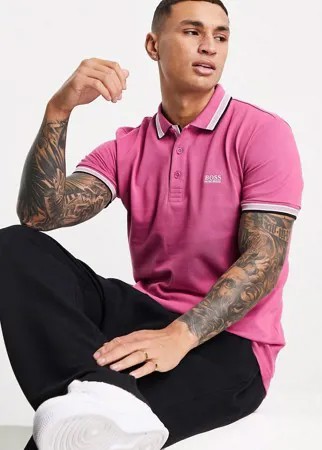Розовое поло BOSS Athleisure Paddy-Розовый цвет