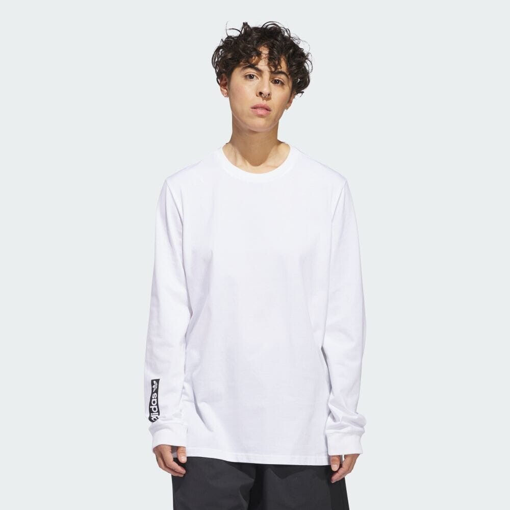 Футболка Adidas 4.0 Circle Long Sleeve T-Shirt, цвет White/Black
