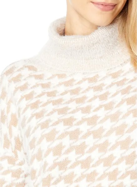 Свитер KUT from the Kloth Evea Pullover Long Sleeve Turtleneck, цвет Tan/White