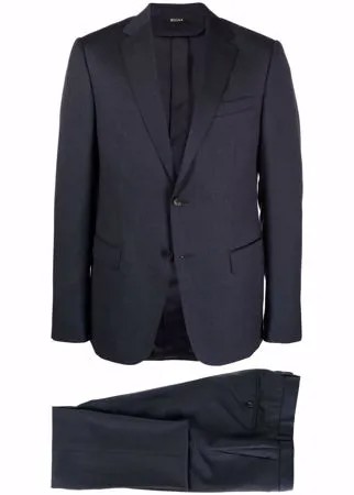 Z Zegna шерстяной костюм с однобортным пиджаком