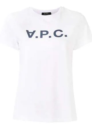 A.P.C. футболка с логотипом