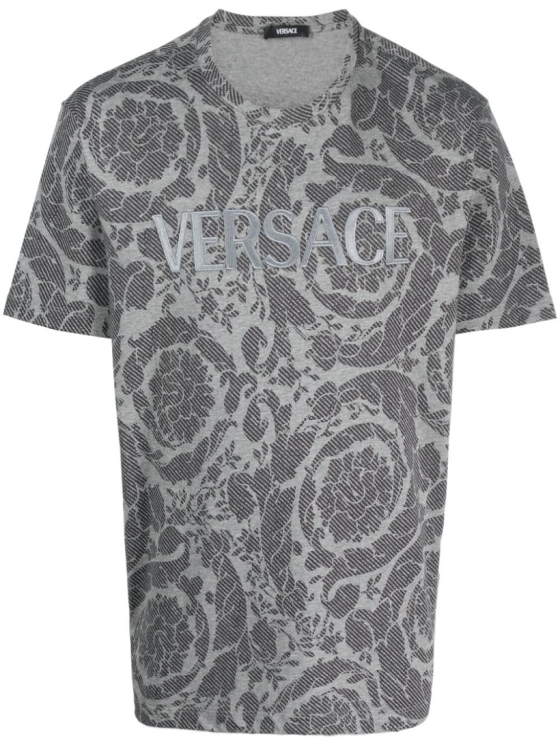 Versace футболка Barocco Silhouette, серый