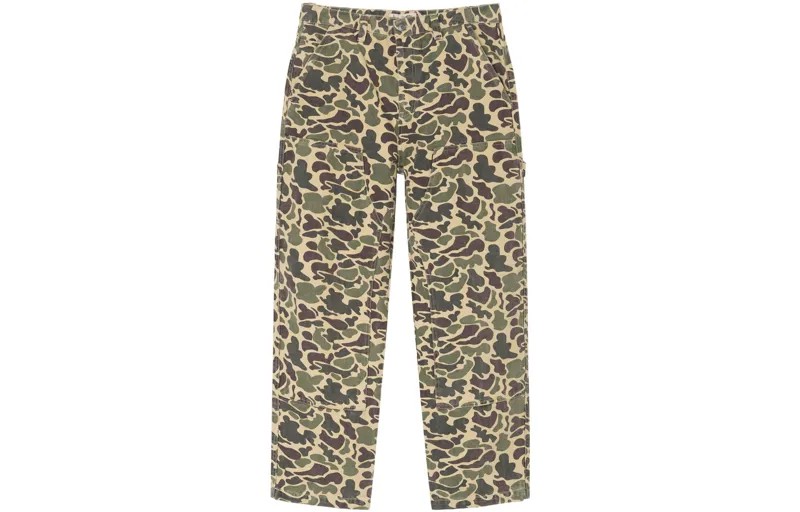 Брюки-карго унисекс зеленые Stussy, зеленый