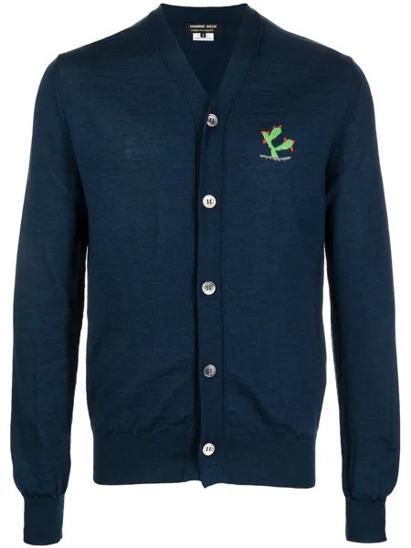 Comme Des Garçons Homme Deux embroidered-design wool cardigan