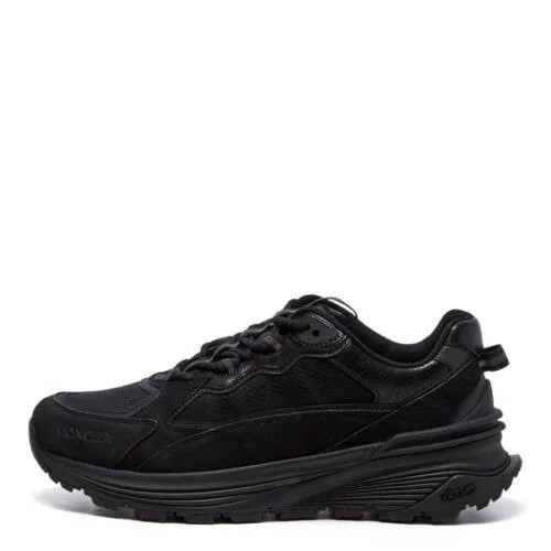 Moncler Мужские низкие кроссовки для бега Lite Runner на шнуровке, черные 42 евро, США 9
