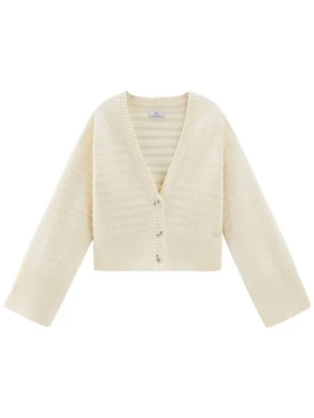 Woolrich кардиган в полоску, белый