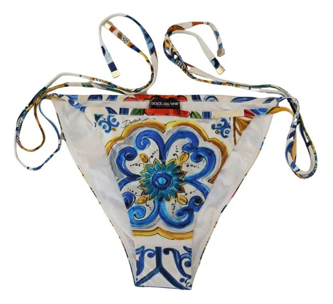 DOLCE - GABBANA Низ бикини, разноцветный, с завязками по бокам, разноцветный купальник IT5 / XL
