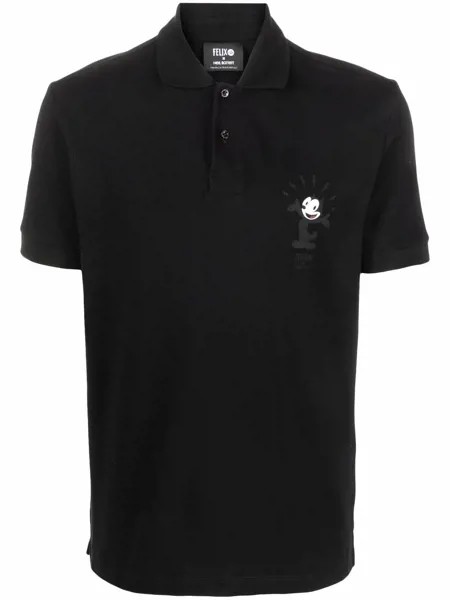 Neil Barrett x Felix The Cat cotton polo shirt