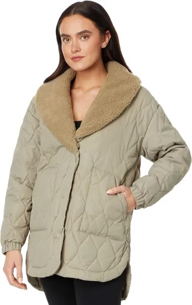 Куртка Ivy Quilted Sherpa Jacket Spiritual Gangster, цвет Dark Matcha