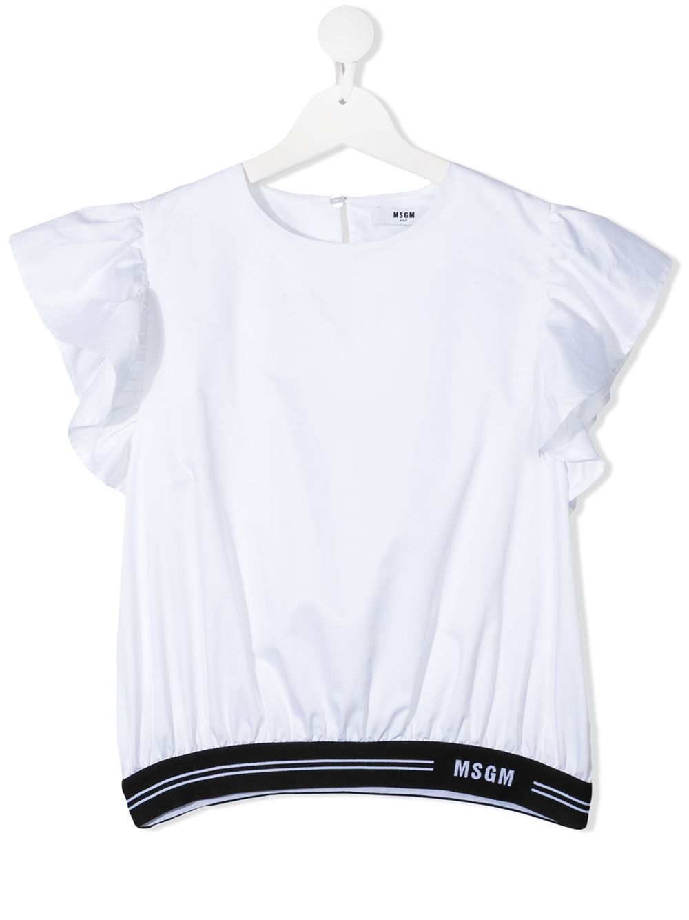 MSGM Kids футболка с оборками