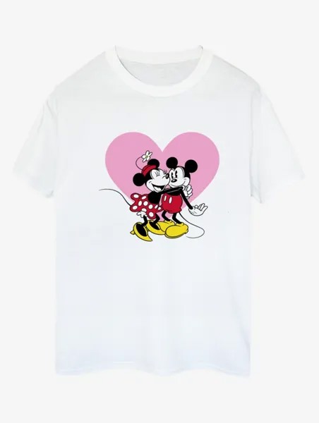 Белая футболка для взрослых NW2 Mickey Mouse Love Slogan George., белый