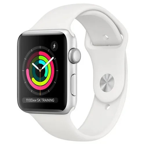 Умные часы Apple Watch Series 3 Aluminum Case with Sport Band, 42mm Серебристый