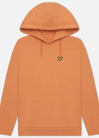 Женская толстовка Lyle & Scott Hoodie, цвет оранжевый, размер XS