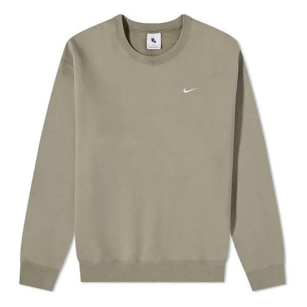 Толстовка Nike NRG Solo Swoosh Crew Sweatshirt Light army, цвет light army