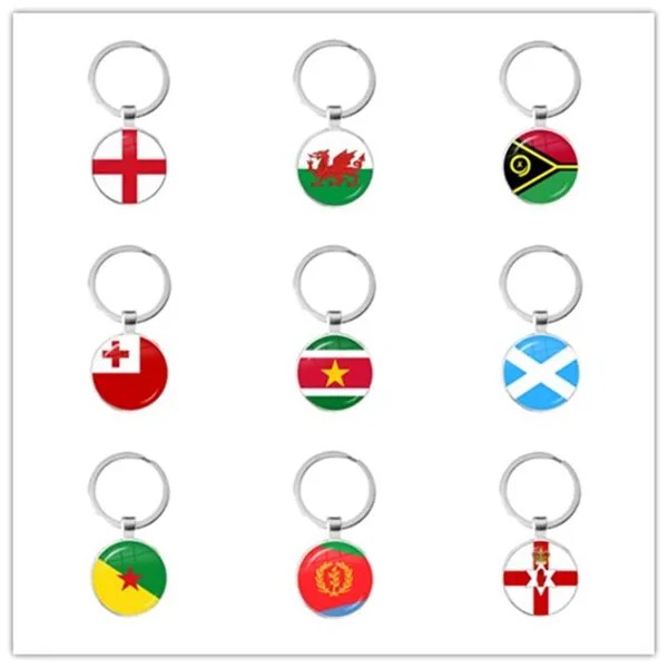 Ирландия, Уэльс, Вануату, Тонга, Суринам, Шотландия, Французская Гвиана, Эритрея, Северная Ирландия Национальный флаг Кулон Брелоки Кольца