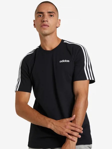 Футболка мужская adidas Essentials 3-Stripes T-Shirt, Черный