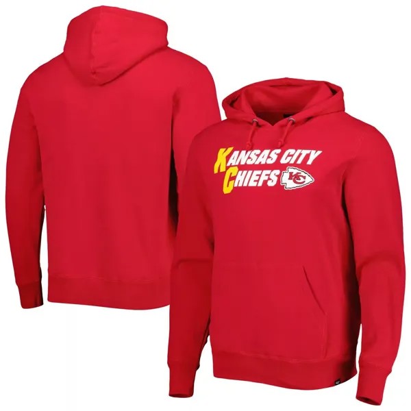 Мужской красный пуловер с капюшоном Kansas City Chiefs '47 Regional Headline