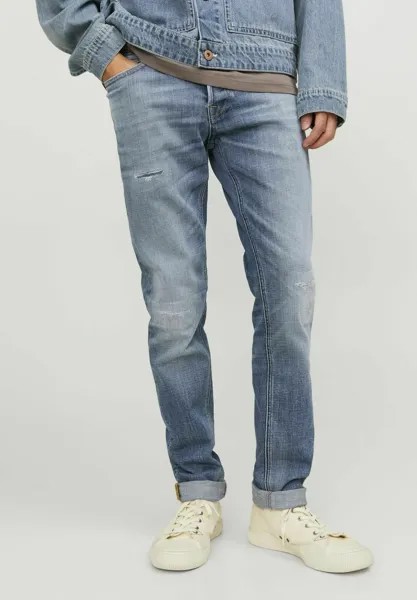 Джинсы приталенного кроя Jack & Jones, цвет blue denim