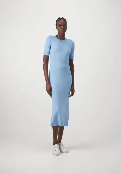 Вязанное платье Armani Exchange, светло-синий