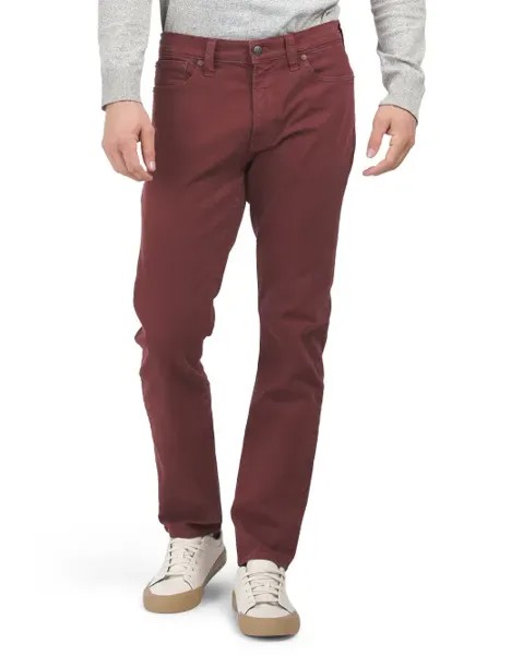 Джинсы узкого кроя, окрашенные в готовой одежде Madewell, цвет Cabernet