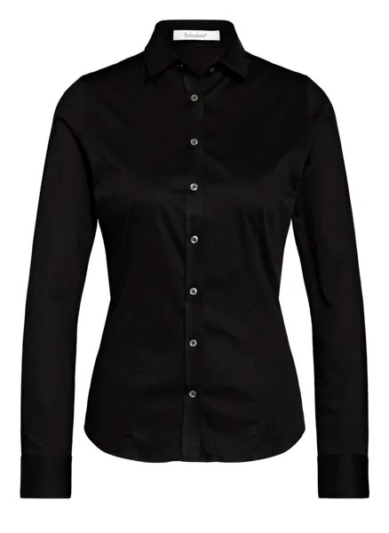 Блуза рубашка Soluzione aus Jersey, черный