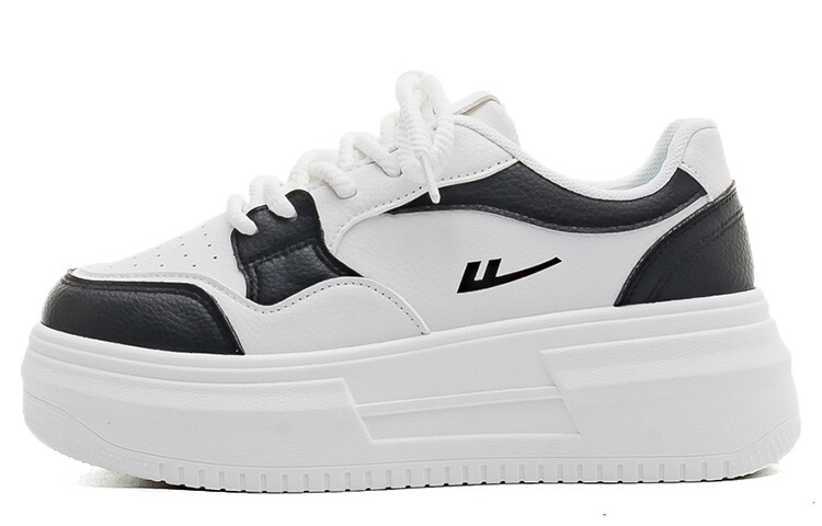 Кроссовки WARRIOR Skateboarding Shoes Women's Low-top White/Black, белый/черный