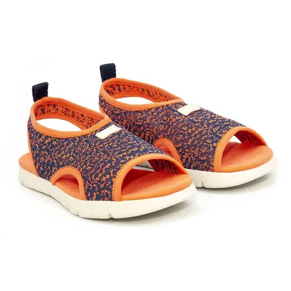 Сандалии для девочек Camper Mira Knit Orange Textile Slip On Sandals New