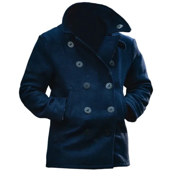Мужская плотная флисовая куртка пальто со штормовым воротником