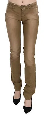 Брюки CNC COSTUME NATIONAL Коричневые брюки узкого кроя с заниженной талией s. W27 $500