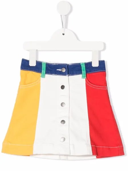 Stella McCartney Kids джинсовая юбка в стиле колор-блок