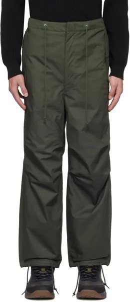 Зеленые утепленные брюки Nanamica