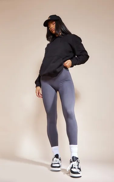 PrettyLittleThing Черный худи свободного кроя