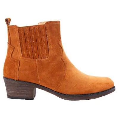 Женские оранжевые повседневные ботинки Propet Reese Round Toe Cowboy Boots WFX145LCOP