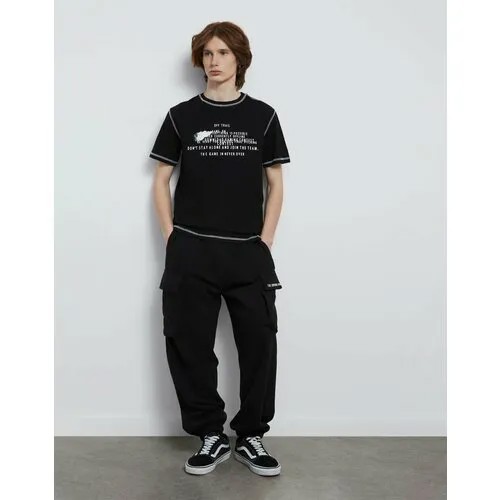Брюки Gloria Jeans, размер 12-13л/158 (40), черный