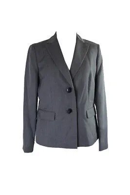 Серый пиджак Le Suit с воротником-стойкой и двумя пуговицами 12