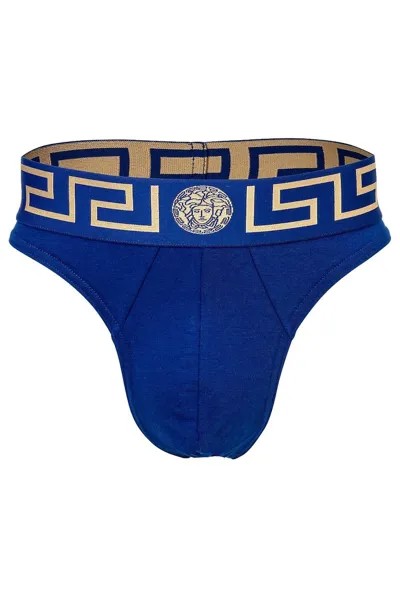 Стринги с логотипом Versace, желтый
