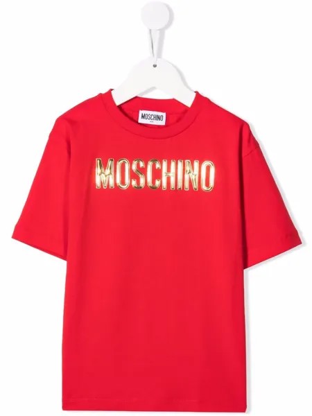 Moschino Kids футболка с логотипом