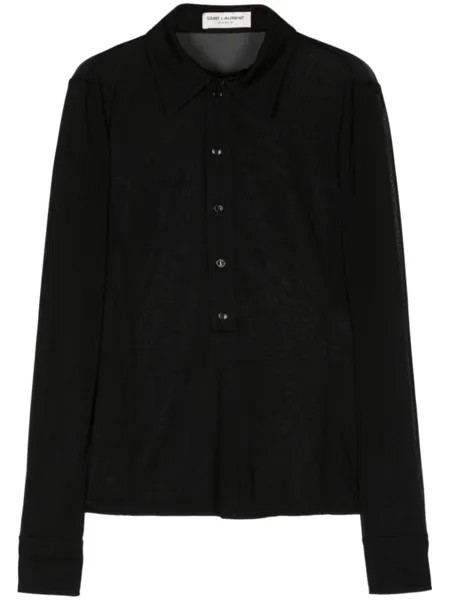 Saint Laurent рубашка на пуговицах, черный