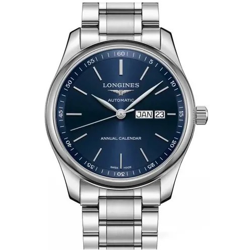 Наручные часы LONGINES Классика, синий, серебряный