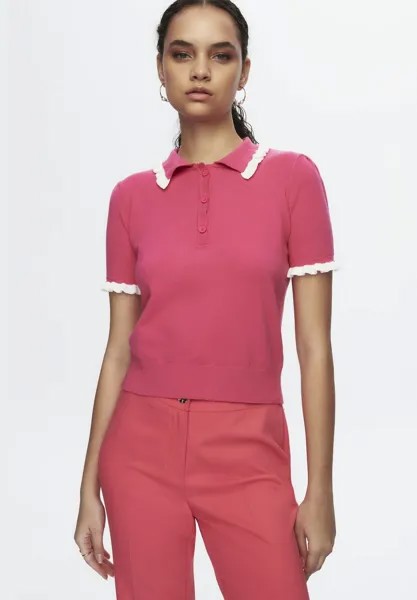 Поло Buttoned Short Sleeve adL, розовый