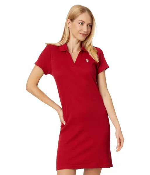Платье U.S. POLO ASSN., Y' Placket Polo Dress