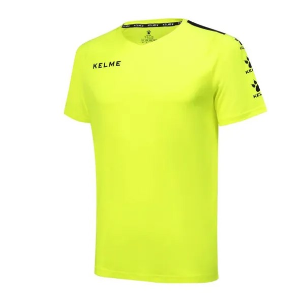 Футболка с короткими рукавами Kelme Футболка унисекс Lince цвета лайма