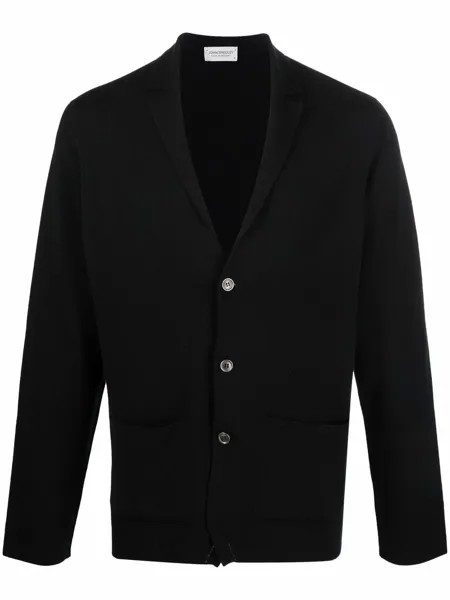 John Smedley кардиган с заостренными лацканами
