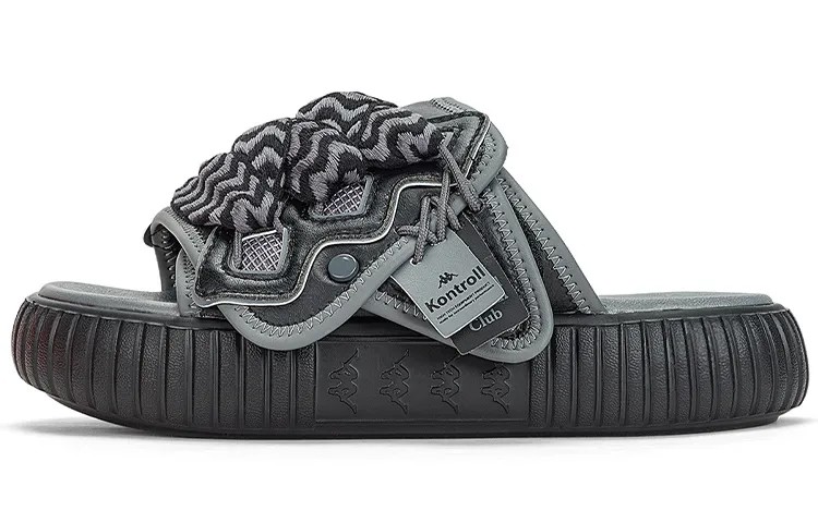 Kappa Вьетнамки унисекс, цвет black/advanced gray-990