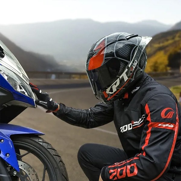 Мужская мотоциклетная Тяжелая Защитная куртка для езды на мотоцикле с защитой спины, локтя и плеч, летнее водонепроницаемое гоночное пальто для мотокросса