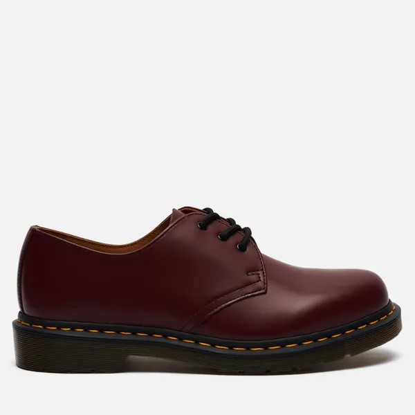 Полуботинки унисекс Dr. Martens 1461 Smooth 3 Eye бордовые 43 EU