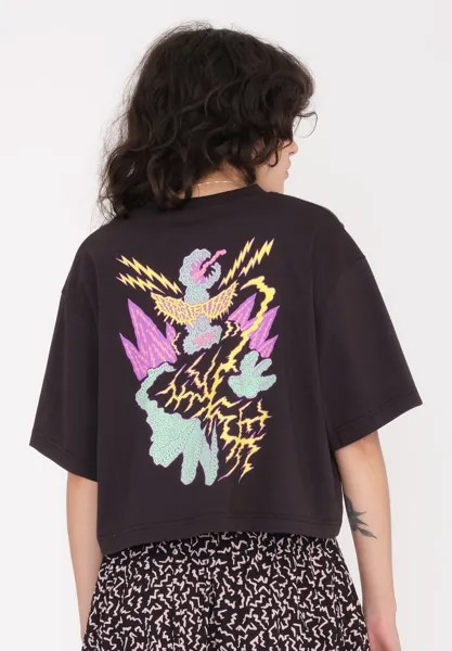 Футболка с принтом Volcom, цвет black
