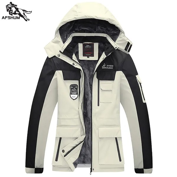 Зимняя мужская парка, мужская куртка 6XL, 7XL, 8XL, мужские бархатные утепленные пальто с капюшоном, лыжный костюм, мужские повседневные теплые куртки, пальто 898