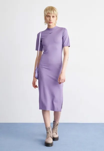 Платье из джерси Midi Dress Nike, рассвет/черное